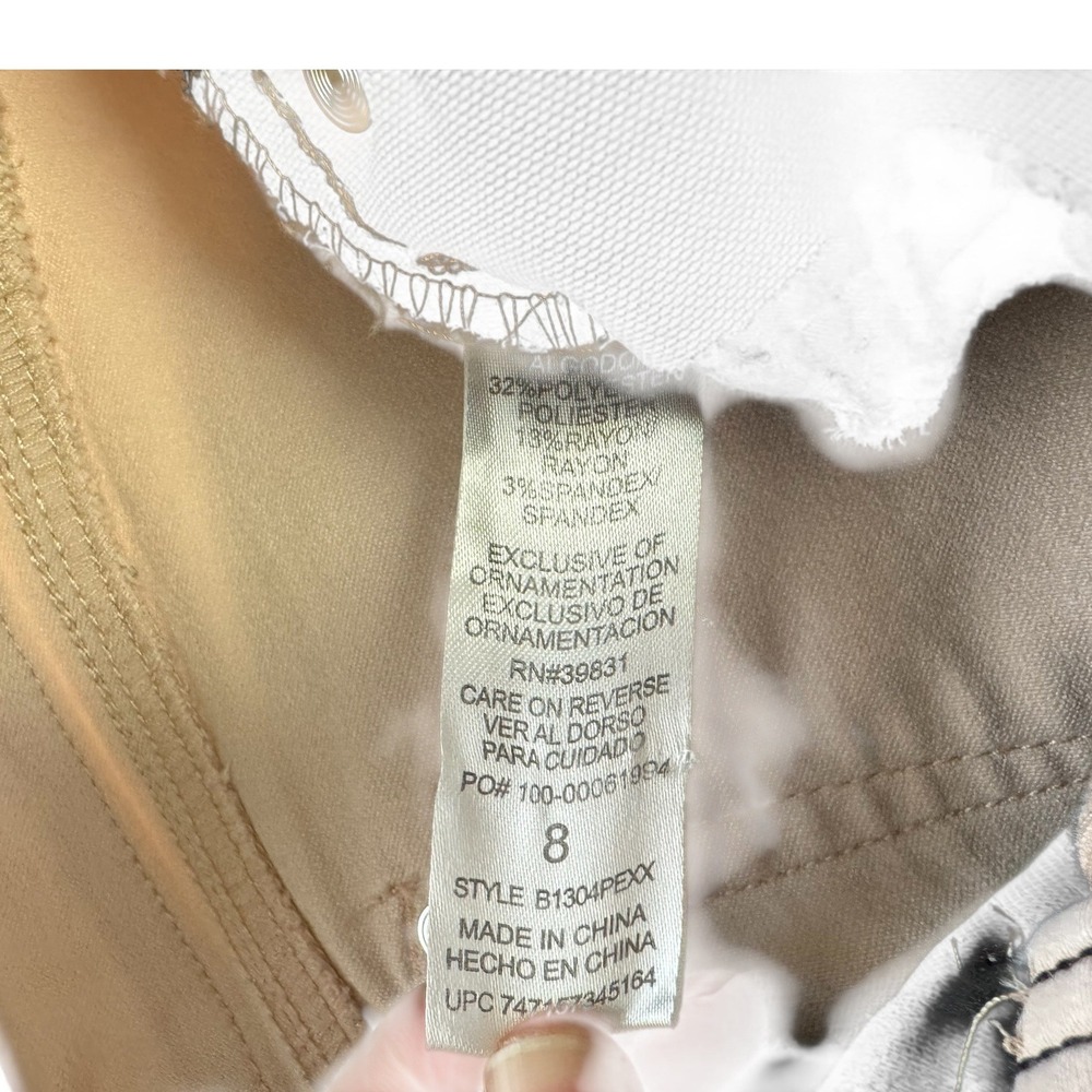 Democracy Ab Technology Womens Skinny Pants Pink Sand Size 8 Stretch Twill Slim‎ - Picture 9 of 12